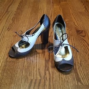 BGBGirls Brown and Cream Sandals